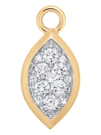 Sara Weinstock 18k yellow gold diamond marquise charm