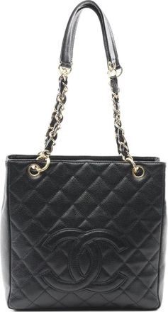 Chanel Borsa a spalla matelass&eacute; con catena 2003 - Nero