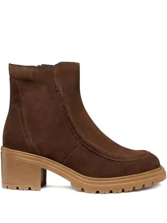 Geox block-heel zip-fastening boots - Brown