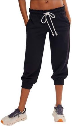 Free People FP Movement Flutter Crop Joggers in Black at Nordstrom Rack, Size X-Small