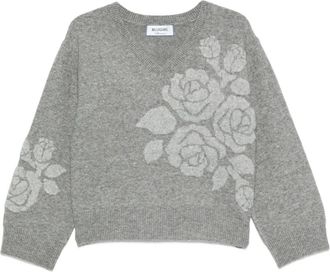 Blugirl Maglione con scollo a V - Grigio