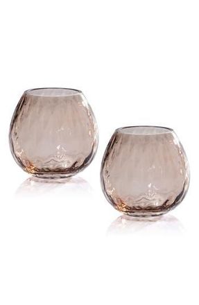 Zodax Illume Prism Set of 2 Optic Vases in Light Bronze at Nordstrom Rack