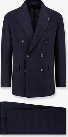 Tagliatore Double-breasted stretch virgin wool suit - TAGLIATORE - gender_Man