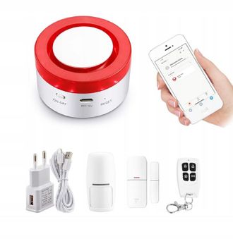 OEM Alarma De Sirena Inal&aacute;mbrica Wifi Tuya Polaco