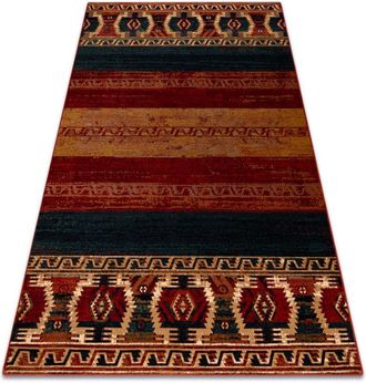 RugsX Rugsx - Alfombra De Lana Omega Vritti &Eacute;tnico Rub&iacute; Red 235x350 Cm