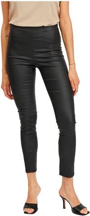 Vila CLOTHES Womens Vicommit Coated Plain Legging-noos Leggings, Black, W29 (Manufacturer Size: Medium)