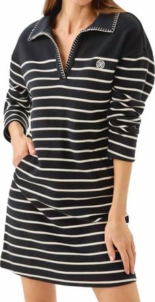 Lilly Pulitzer Corvaya Mini Dress In Noir Legacy Stripe