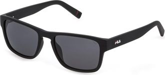 Fila SFI099V Polarized U28P Mens Sunglasses Black Size 55