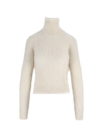 Dondup Dolcevita Fuzzy Knit Ribbed Turtleneck