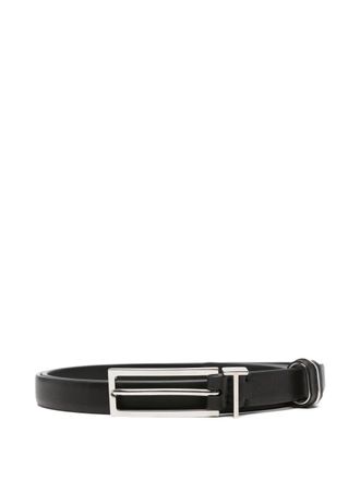 Tom Ford rectangular-buckle belt - men - Leather - 110 - Black