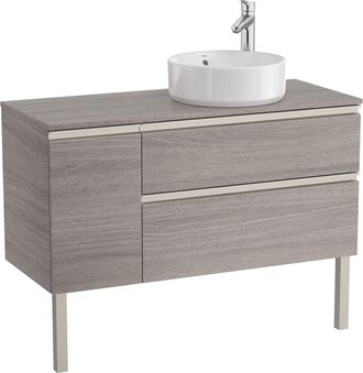Roca Roca - Mueble Base De 2 Cajones Para Lavabo De Sobre Encimera The Gap