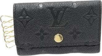 Louis Vuitton Pre-owned Accessories, female, Black, Size: ONE SIZE Pre-owned Leather Key Case M64421