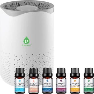Pursonic Air Purifier with 6-Pack Premium Essential Oils Collection in Blended at Nordstrom