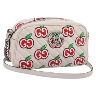 Gucci Pre-owned Vintage Shoulder Bag - Dames - Pre-owned - Wit - Maat: ONE Size Leer