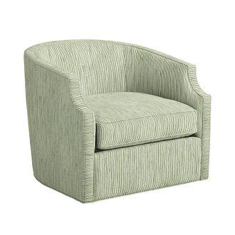 Ballard Designs Limited Edition Skylar Swivel Chair - In Stock - Biff Leaf InsideOut - Ballard Designs