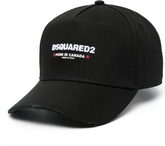 Dsquared2 Rocco twill hat - men - Cotton - One Size - Black