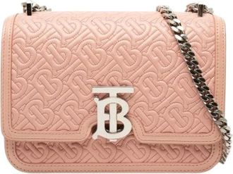Burberry Borsa a spalla vintage in pelle goffrata Pre-owned - - Pre-owned - Donna - Rosa - ONE SIZE