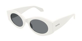 Alaia AA0080S 003 Womens Sunglasses White Size 52