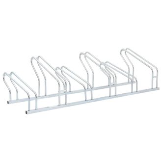 vidaXL Vidaxl - Soporte Para 6 Bicicletas Suelo Independiente Acero Galvanizado
