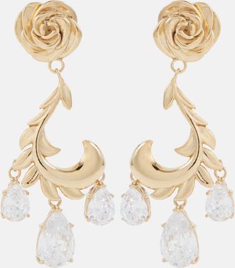 Magda Butrym Orecchini Rosebud bagnati in oro