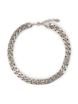 Off-white Mens Arrow Chain Textured Necklace in Silver at Nordstrom