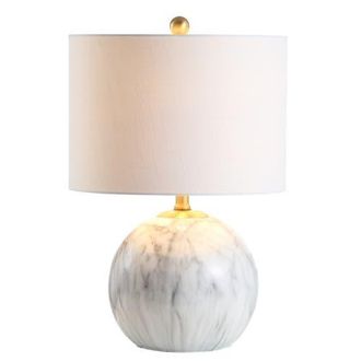 Jonathan Y Designs Luna Faux Marble Resin LED Table Lamp at Nordstrom