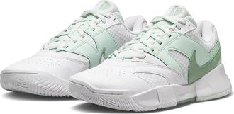 Nike Court Lite 4 Womens Shoes White/Steam/Barely Green : 11.5 B - Medium, Textile