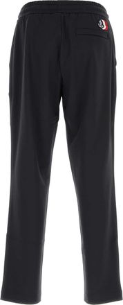 Moncler Mens Bottoms Joggers Navy Nylon Viscose Elastane
