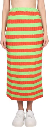 Sunnei Striped Elastic Waistband Skirt - Multicolor