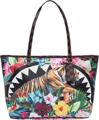 Sprayground Sprayground - Flowering Jungle Shark 2 Tote - Dames - Tassen - Veelkleurig - Maat: ONE Size Poliester