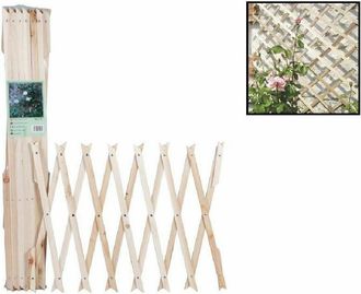 Trade Shop Trade Shop - Wooden Trellis Extensible Net Climbing Plants Fence 100x300cm 206430