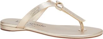 Kate Spade New York knott flip flop in Pale Gold at Nordstrom Rack, Size 10.5