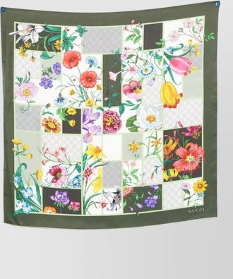 Gucci silk floral-print foulard