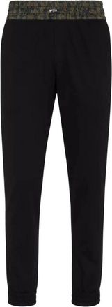 Philipp Plein Contrasterende joggingbroek - Heren - Sweatpants - Zwart - L - Katoen - Broeken