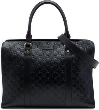 Gucci Pre-owned Gucci Medium Guccissima Briefcase Ladies ELR740A7JI4M2I4M