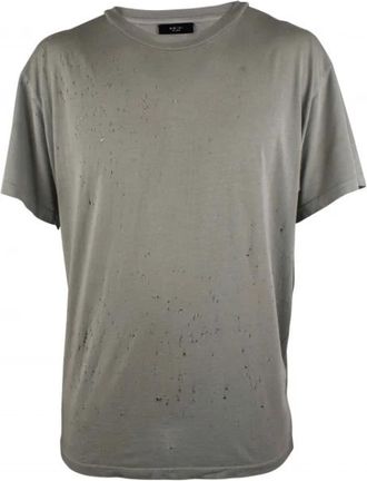 Amiri T-shirt met aged-effect - Heren - T-shirts - Grijs - 2XL - Katoen - Tops