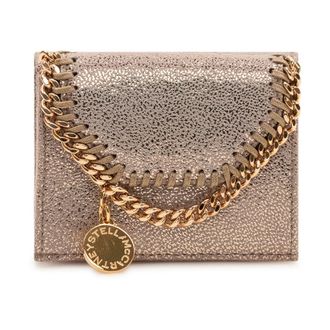 Stella McCartney Accessoires, Dames, Geel, ONE Size, Polyester, Falabella Small Flap Wallet