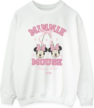 Disney Dames/Dames Cherry Club Minnie Mouse Sweatshirt (Wit)