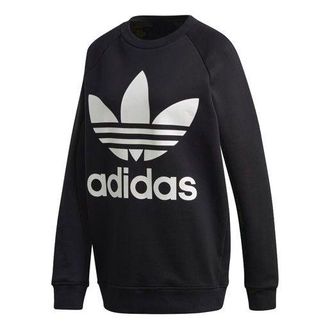 adidas (WMNS) adidas originals Large Logo Pullover Black DH3129