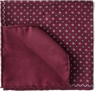 Brunello Cucinelli Fazzoletto da taschino in seta - Rosso