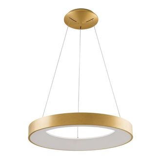 Netlighting Modern LED Hanging Pendant Brushed Gold Warm White 3000K 2750lm