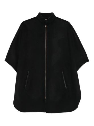 Agnona Capejacke - women - Fabric - S - Black