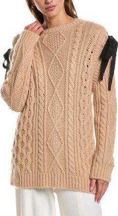 Red Valentino Red Valentino Mohair-Blend Tunic Sweater