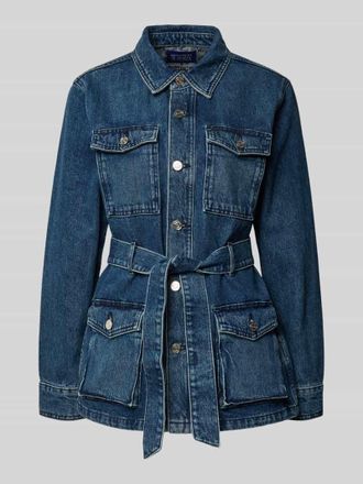 Scotch & Soda Jeansjacke mit Knopfleiste in Jeansblau, Gr&ouml;&szlig;e XS