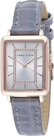 Anne Klein Glitter Accented Croco-Grain Strap Ladies Watch
