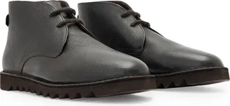 AllSaints Slix Leather Chukka Boot in Dark Brown at Nordstrom, Size 13