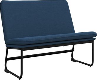 vidaXL Banco De Tela Azul 100x75x76 Cm Vidaxl