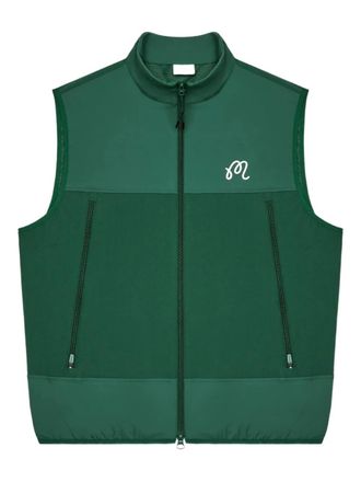 Malbon Golf Albatross zip vest - men - Nylon/Elastane - S - Green