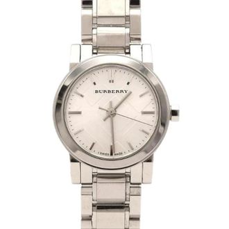 Burberry Pre-owned Watches, female, Gray, Size: ONE SIZE Pre-owned City Stainless Steel Quartz