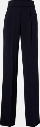 Max Mara Pleated cady straight pants